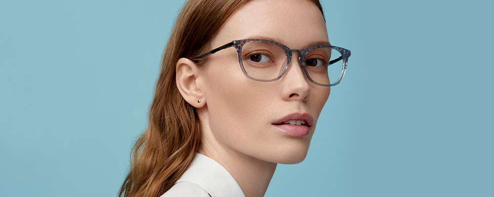 Woman wearing Anne Klein glasses