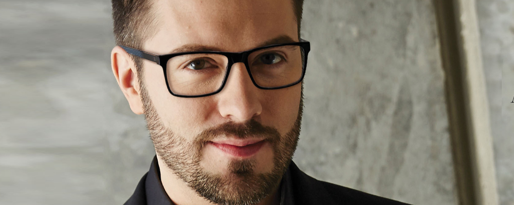 Danny Gokey wearing Danny Gokey eyeglass frames