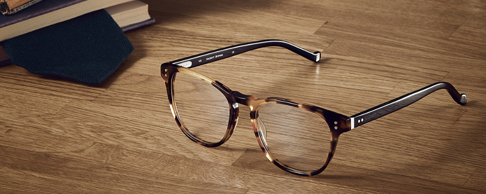 Pair of Hackett London eyeglasses including frames and prescription lenses