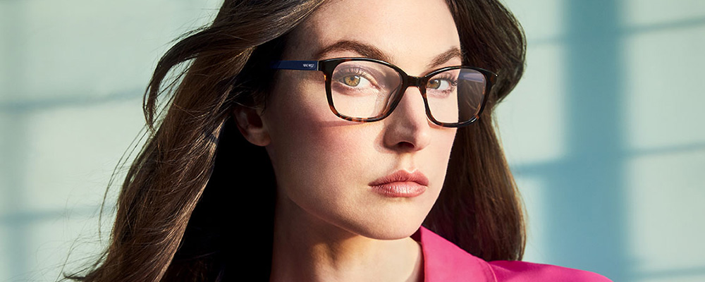 Woman wearing Nine West eyeglasses
