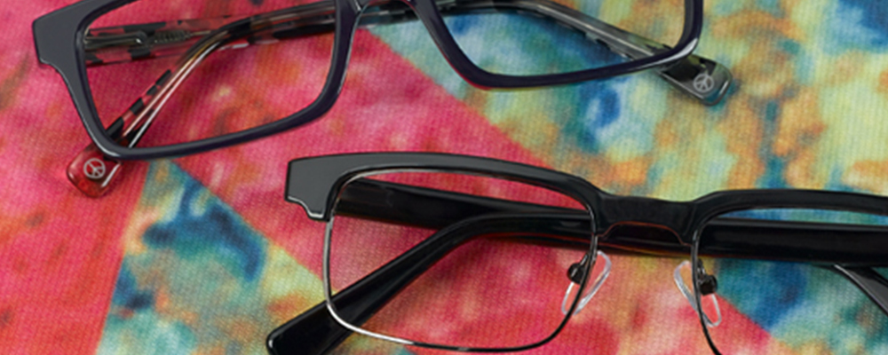 Peace brand eyewear including prescription lenses