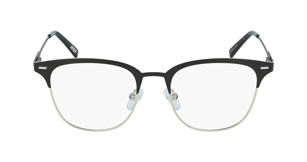 square black metal eyeglass frames
