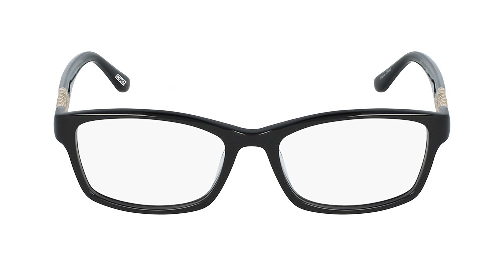 Black and gold eyeglasses for women