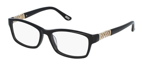 Modern Black and gold eyeglass frames for women