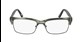 gray rectangular tortoise shell eyeglass frames