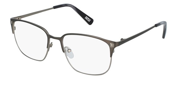 square gray full rim eyeglasses for men