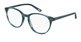 Teal round plastic eyeglass frames