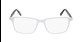 Clear matte plastic eyeglass frames