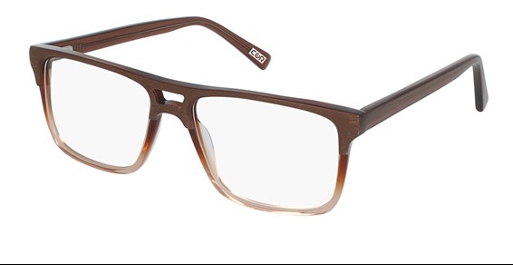 brown and clear aviator eyeglass frames for men