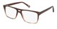 brown and clear aviator eyeglass frames for men