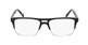 black and clear plastic aviator glasses