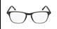 Blue and grey square plastic eyeglass frames for men or women