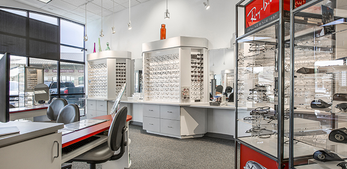 Elm Grove eye doctor & vision store inside
