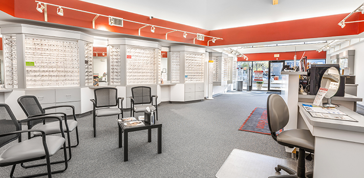 East Madison eye doctor & vision store inside