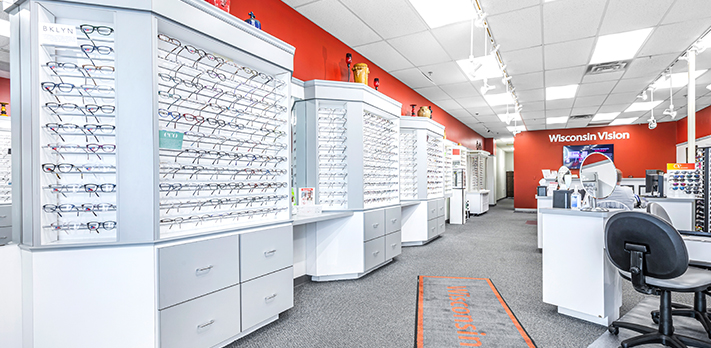 Oshkosh eye doctor & vision store inside