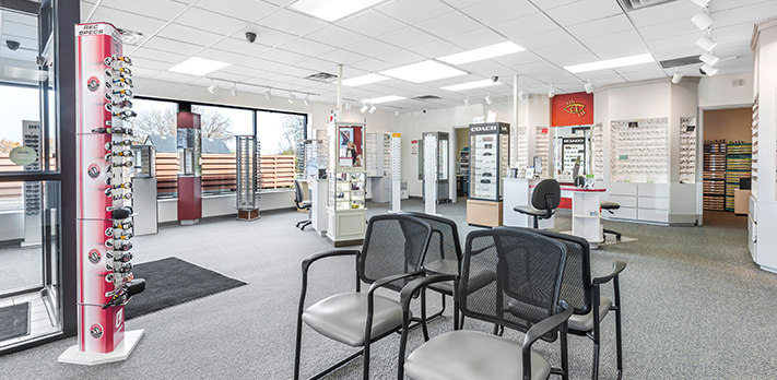 Racine eye doctor & vision store inside