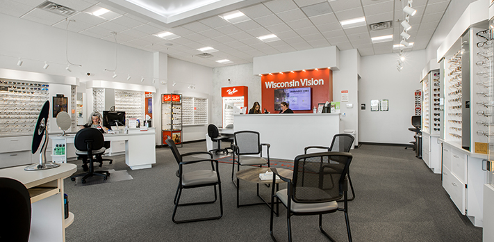 Waukesha eye doctor & vision store inside