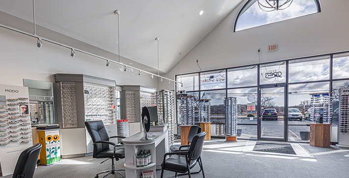 Franklin eye doctor & vision store inside
