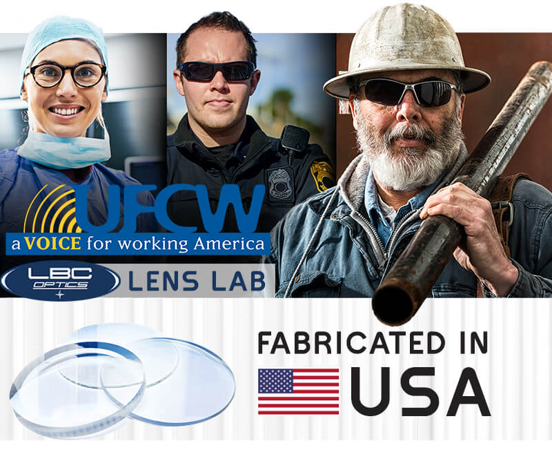 UFCW Made in America Lenses for Prescription Safety Glasses