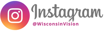 Instagram logo with Wisconsin Vision handle