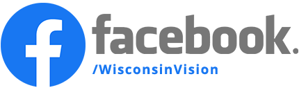 Facebook logo with Wisconsin Vision page
