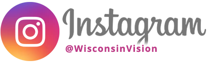 Instagram logo with Wisconsin Vision handle